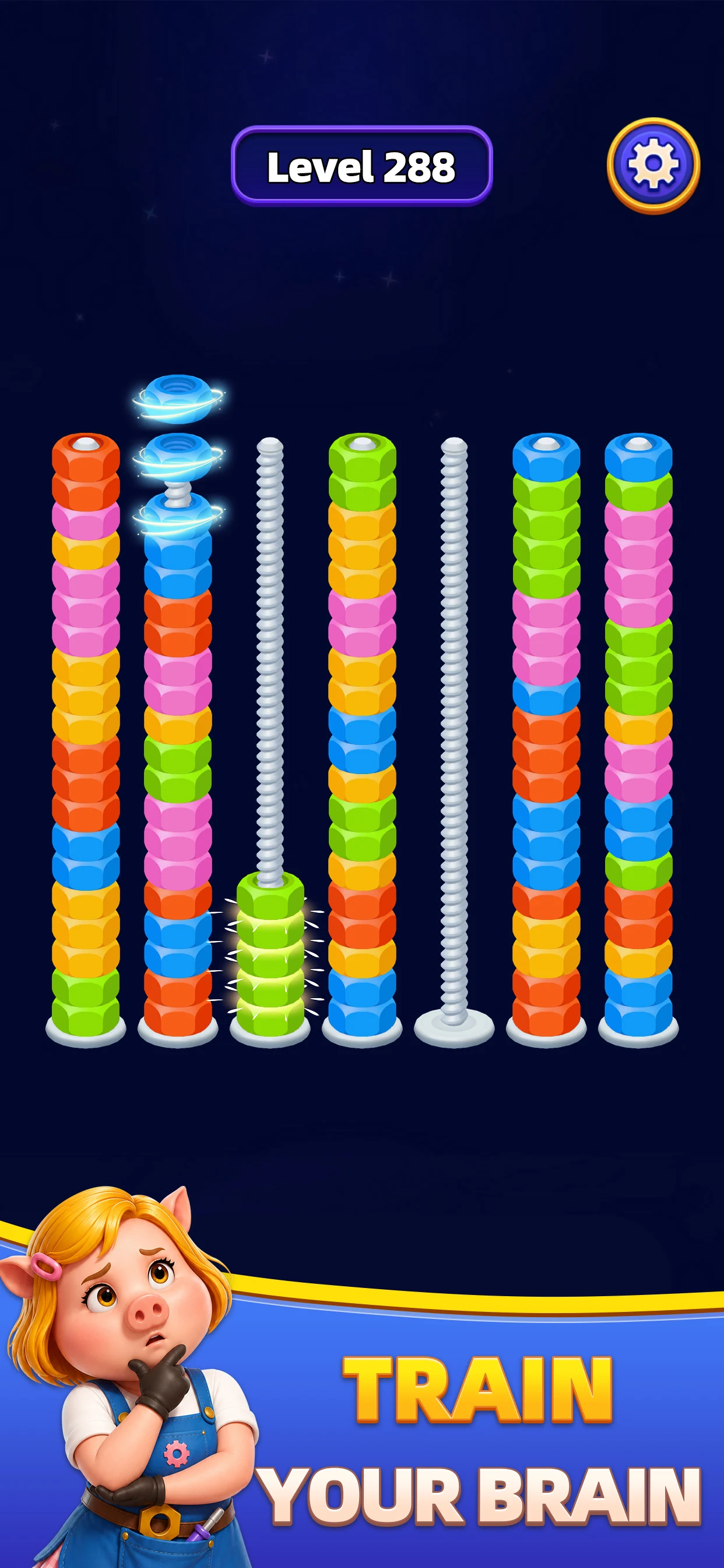 Piggy Nuts：Sort Puzzle screenshot